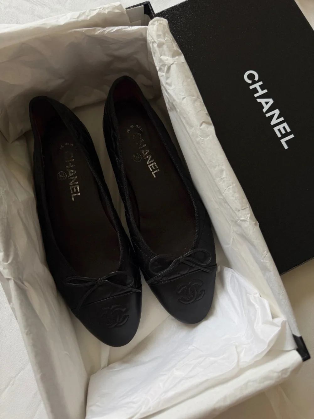 Chanel Quilted Ballet Flats